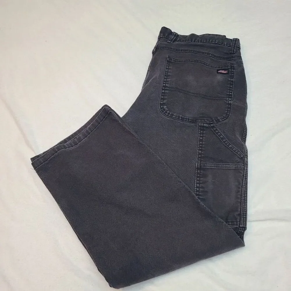 Dickies Men’s Faded Black Utility Work Pants – 34x30